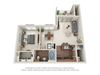 Aspen 3D Floorplan with Dimensions